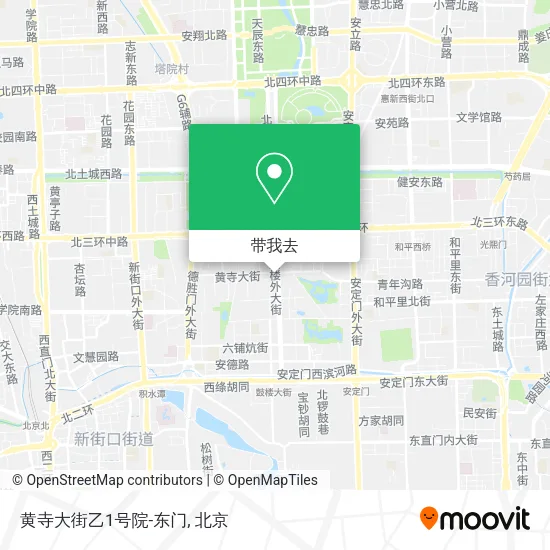 黄寺大街乙1号院-东门地图