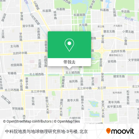 中科院地质与地球物理研究所地-3号楼地图