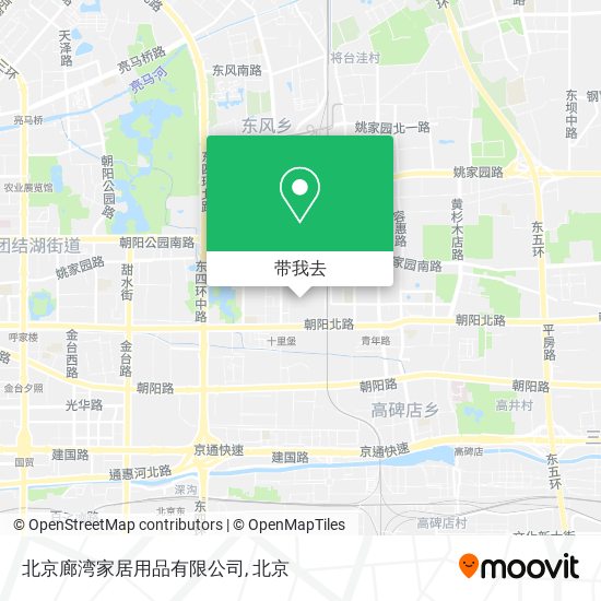 北京廊湾家居用品有限公司地图