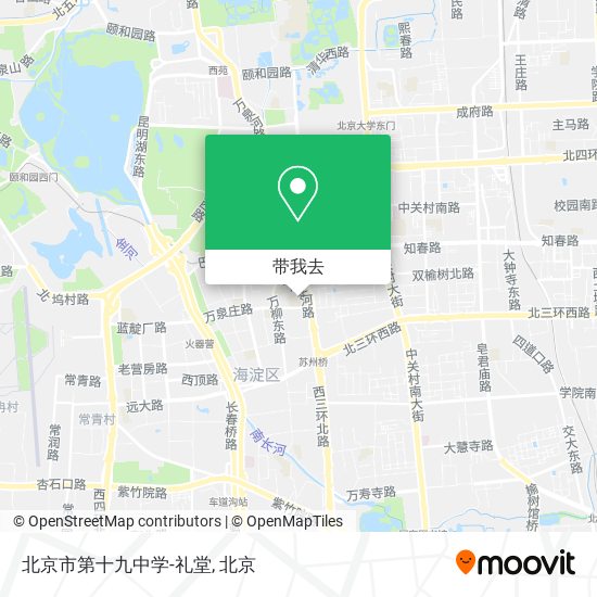北京市第十九中学-礼堂地图