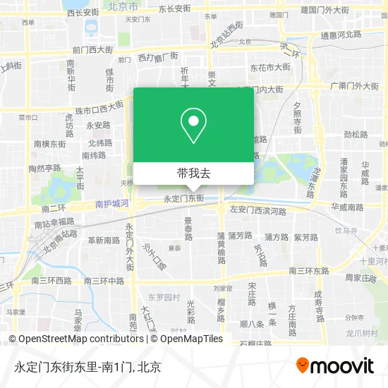 永定门东街东里-南1门地图