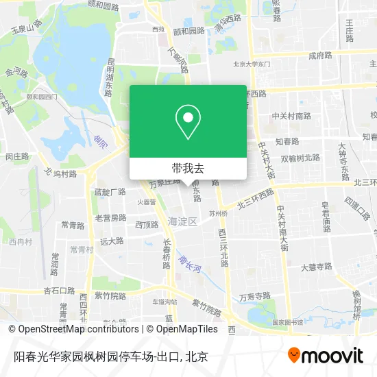 阳春光华家园枫树园停车场-出口地图