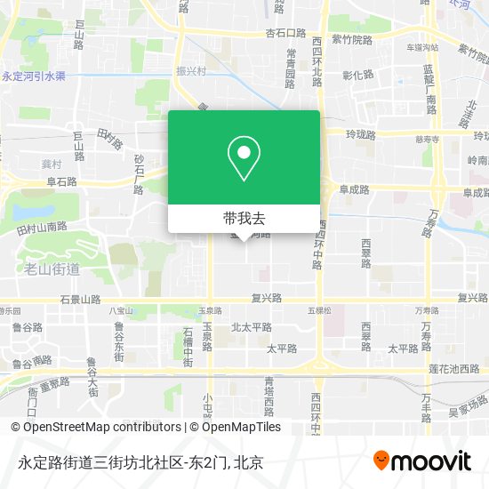 永定路街道三街坊北社区-东2门地图