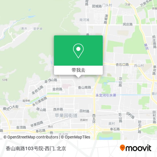 香山南路103号院-西门地图