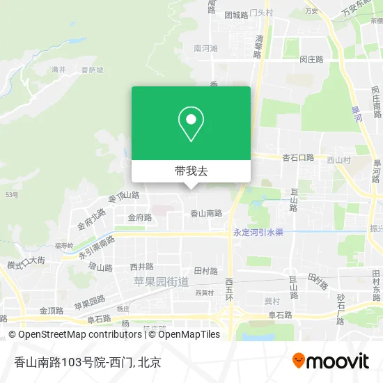 香山南路103号院-西门地图