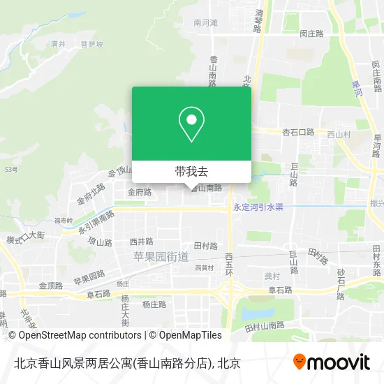 北京香山风景两居公寓(香山南路分店)地图