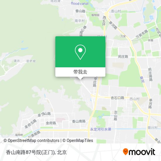 香山南路87号院(正门)地图