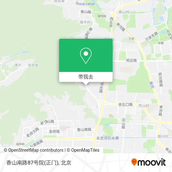 香山南路87号院(正门)地图