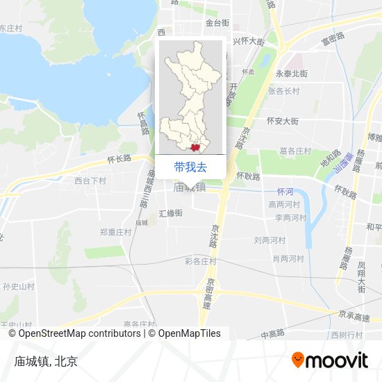 庙城镇地图