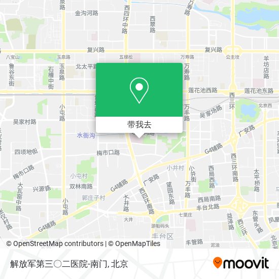 解放军第三〇二医院-南门地图