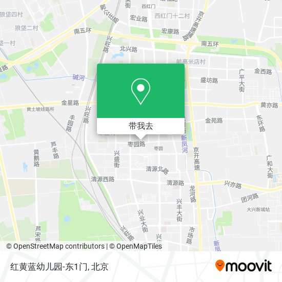 红黄蓝幼儿园-东1门地图