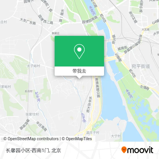 长馨园小区-西南1门地图
