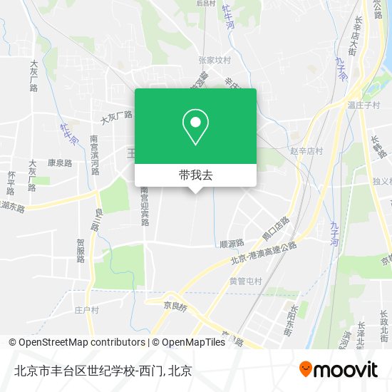 北京市丰台区世纪学校-西门地图