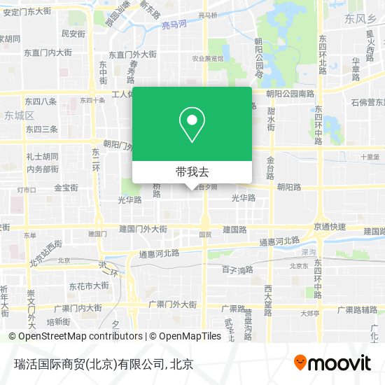 瑞活国际商贸(北京)有限公司地图