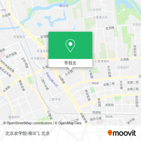 北京农学院-南3门地图