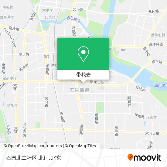 石园北二社区-北门地图