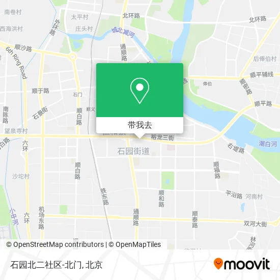 石园北二社区-北门地图