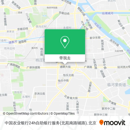 中国农业银行24h自助银行服务(北苑南路辅路)地图