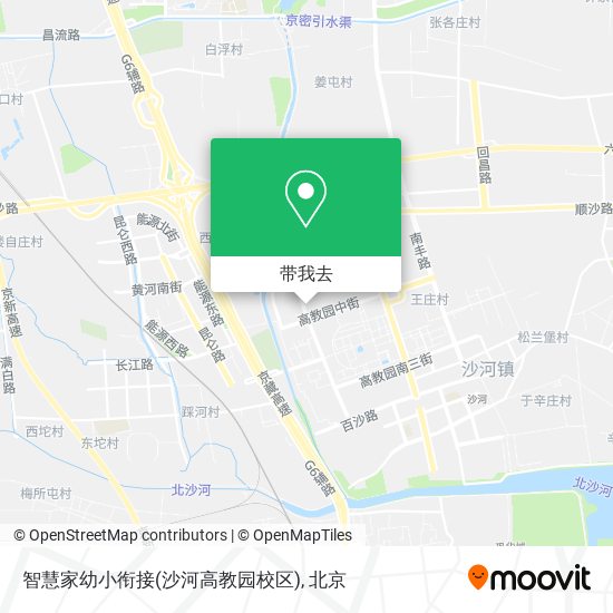 智慧家幼小衔接(沙河高教园校区)地图