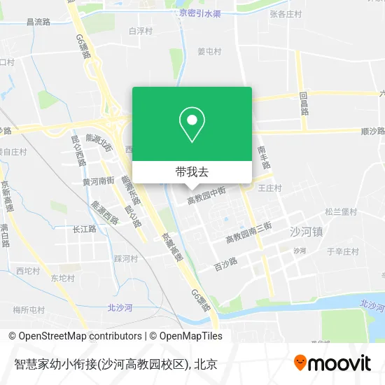 智慧家幼小衔接(沙河高教园校区)地图