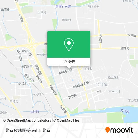 北京玫瑰园-东南门地图
