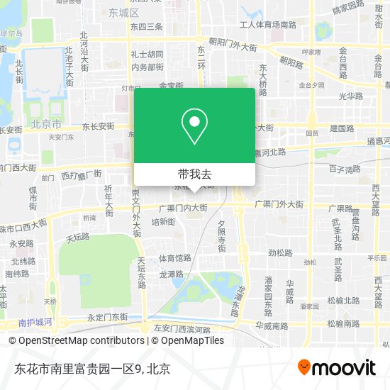 东花市南里富贵园一区9地图