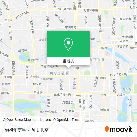 榆树馆东里-西6门地图