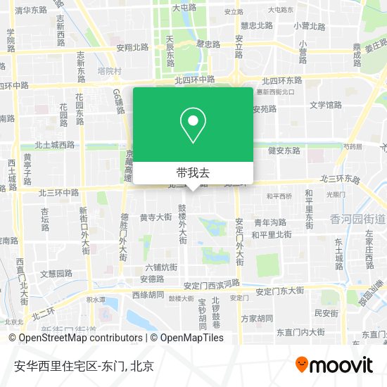 安华西里住宅区-东门地图