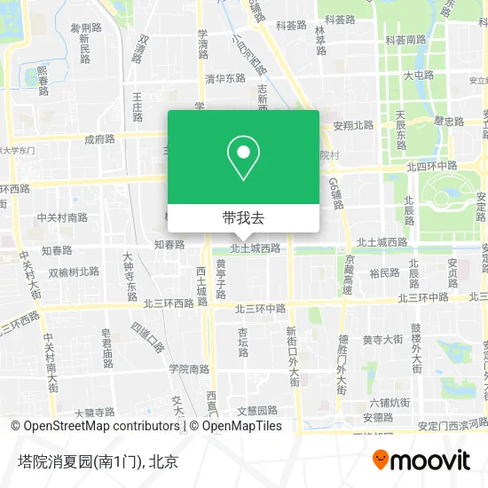 塔院消夏园(南1门)地图