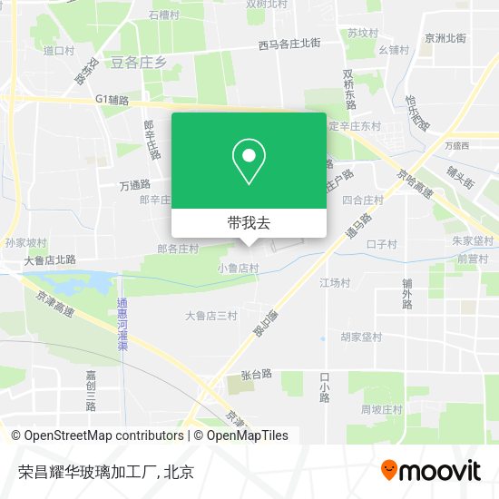 荣昌耀华玻璃加工厂地图