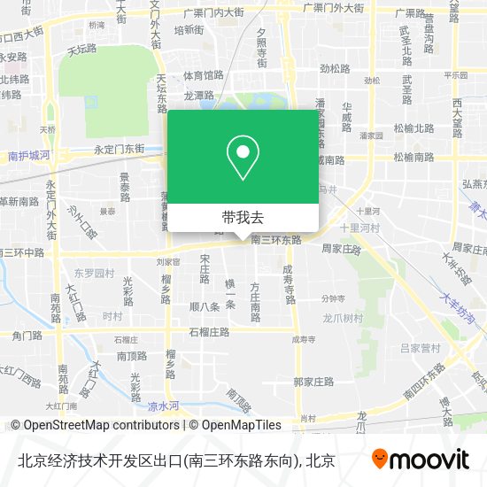 北京经济技术开发区出口(南三环东路东向)地图