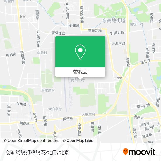 创新绗绣打格绣花-北门地图