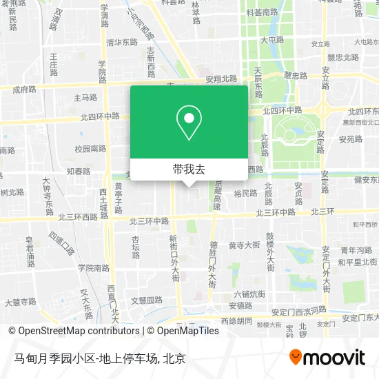 马甸月季园小区-地上停车场地图