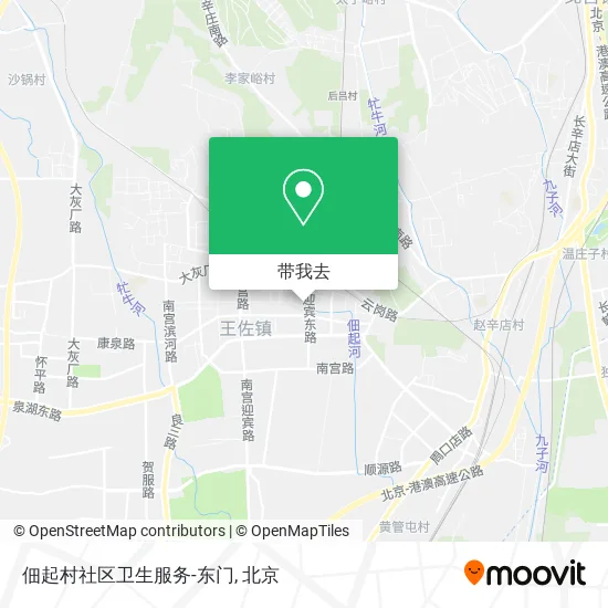 佃起村社区卫生服务-东门地图