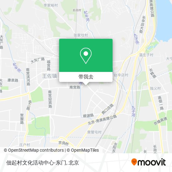 佃起村文化活动中心-东门地图