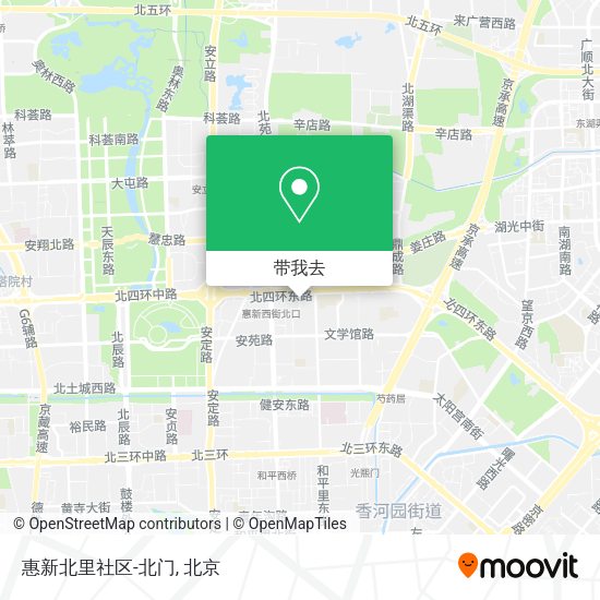 惠新北里社区-北门地图