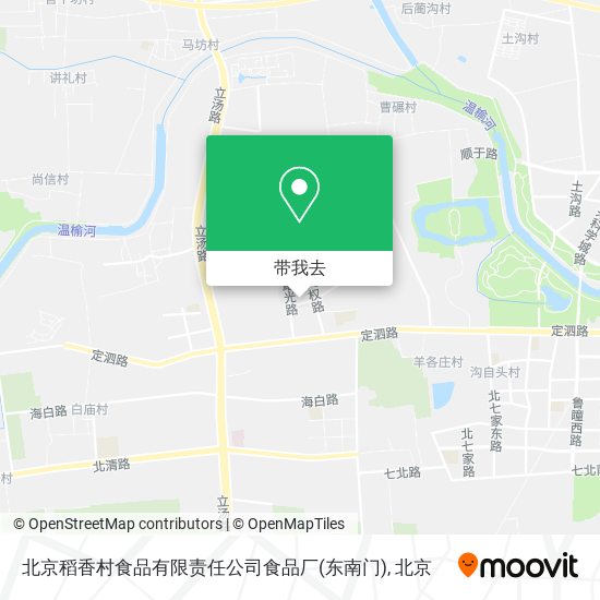 北京稻香村食品有限责任公司食品厂(东南门)地图