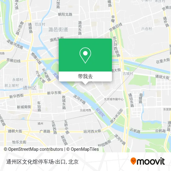 通州区文化馆停车场-出口地图