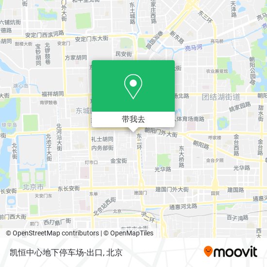 凯恒中心地下停车场-出口地图