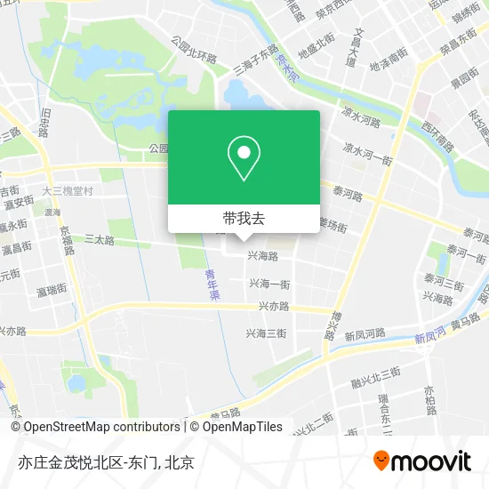 亦庄金茂悦北区-东门地图