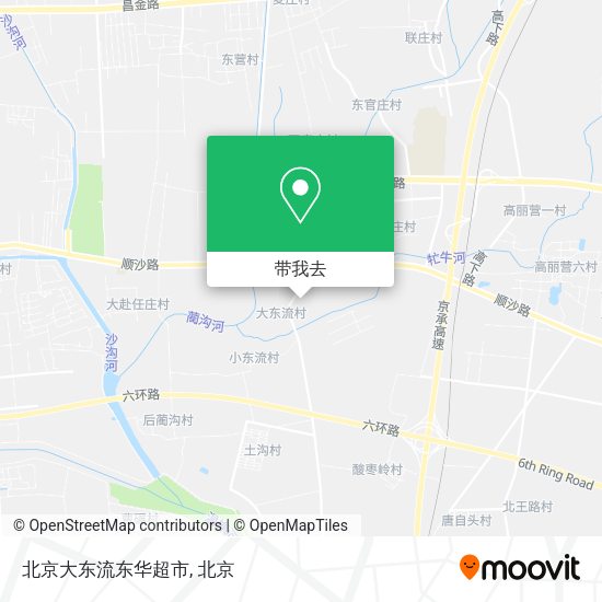北京大东流东华超市地图