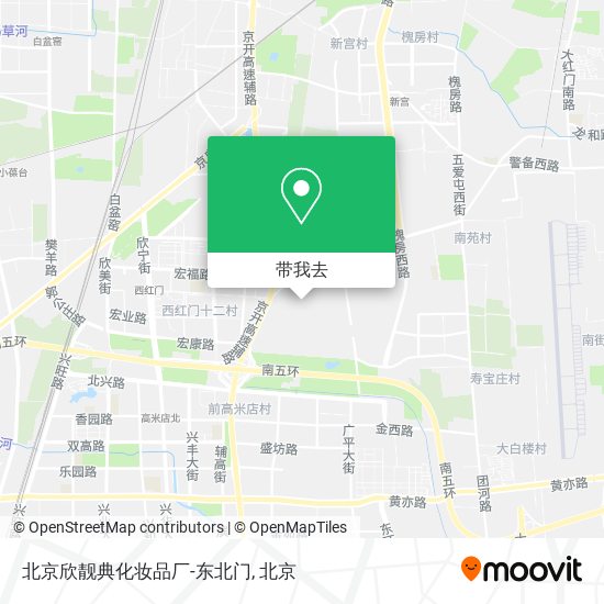 北京欣靓典化妆品厂-东北门地图