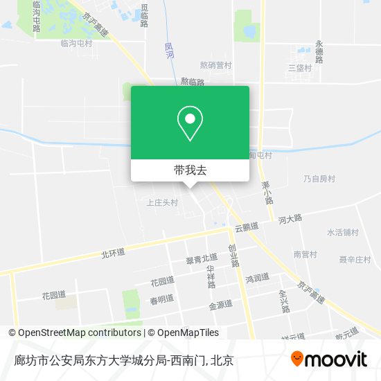 廊坊市公安局东方大学城分局-西南门地图