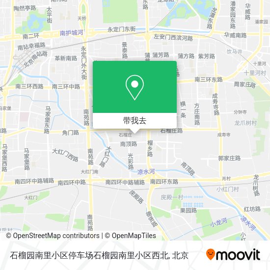 石榴园南里小区停车场石榴园南里小区西北地图