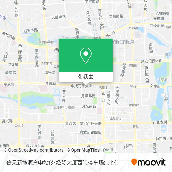 普天新能源充电站(外经贸大厦西门停车场)地图