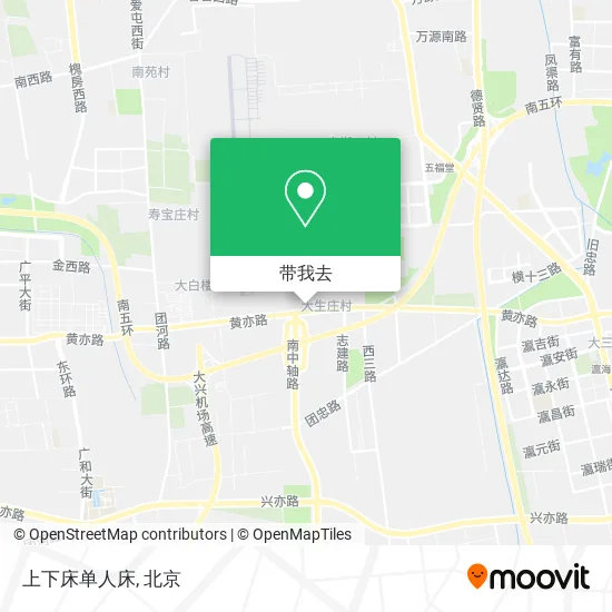 上下床单人床地图