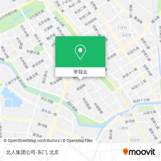 北人集团公司-东门地图