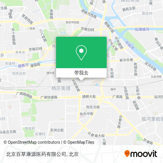 北京百草康源医药有限公司地图