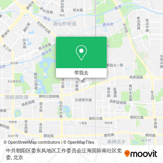 中共朝阳区委东风地区工作委员会泛海国际南社区党委地图