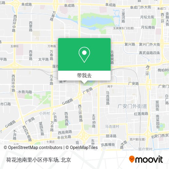 荷花池南里小区停车场地图